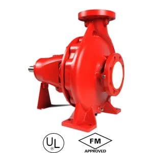 End suction fire pump
