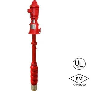 Vertical turbine fire pump