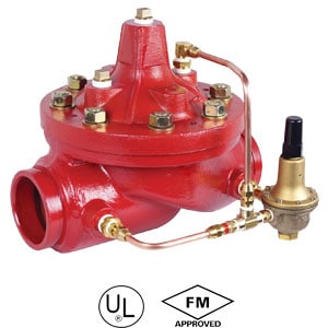 Grooved-pressure-reducing-valve